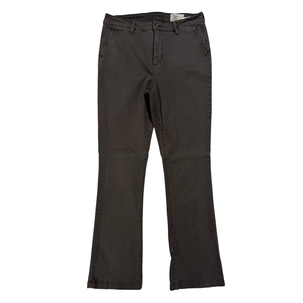 Cosmic Blue Love Gray Bootcut Stretch Pants Women's 30